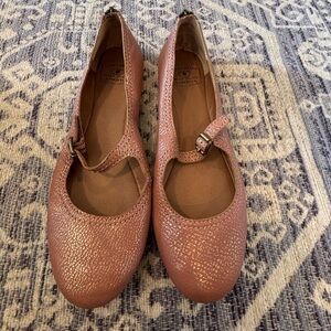 Lucky Brand Pink Flats with Ankle Strap Size 8.5